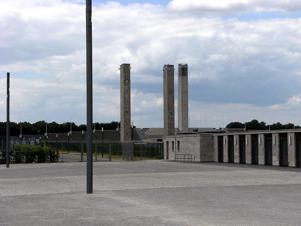 A photograph of Bell Tower of Berlin Olympic Stadium