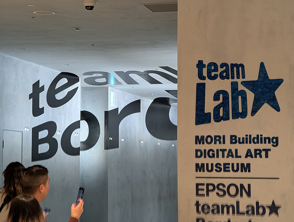 A photograph of teamLab Borderless