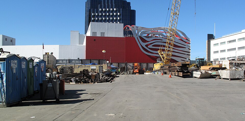 A photograph of Petersen Automotive Museum