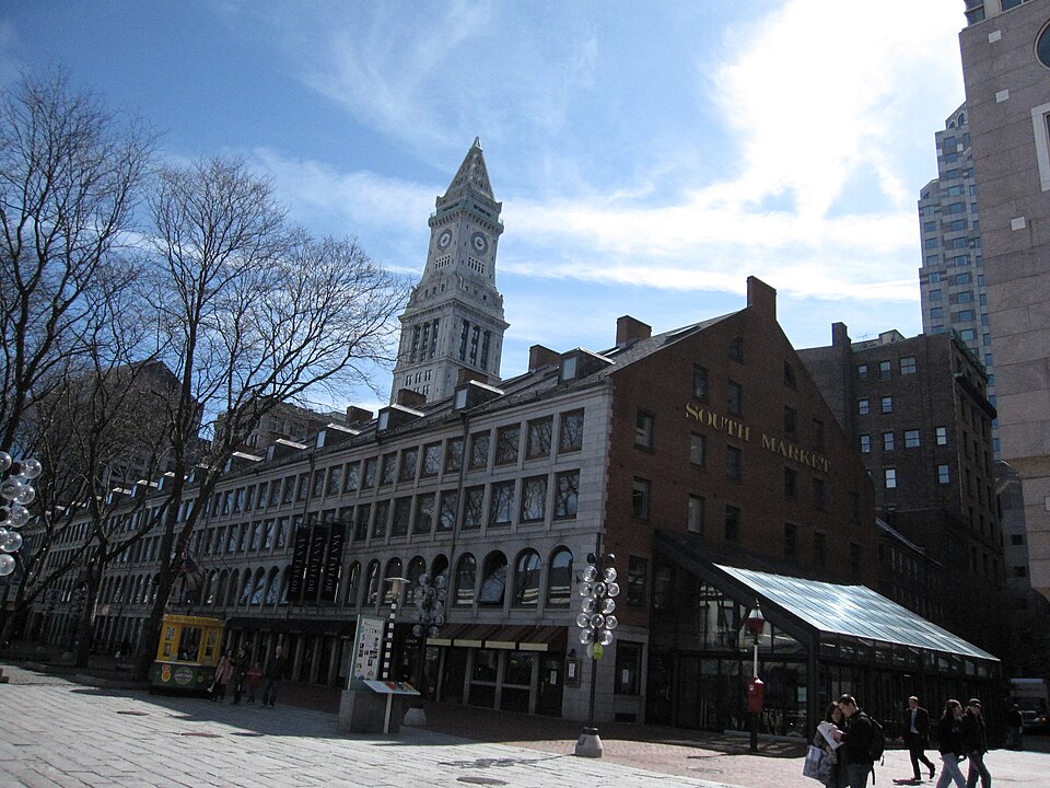 A photograph of Quincy Market