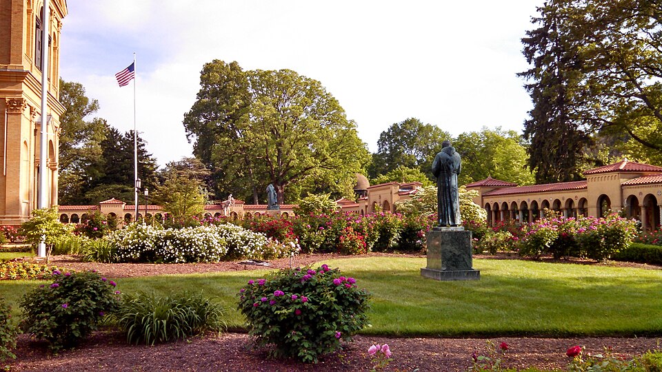 A photograph of Mount St. Sepulchre Franciscan Monastery