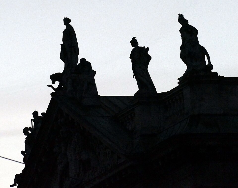 A photograph of Justizpalast