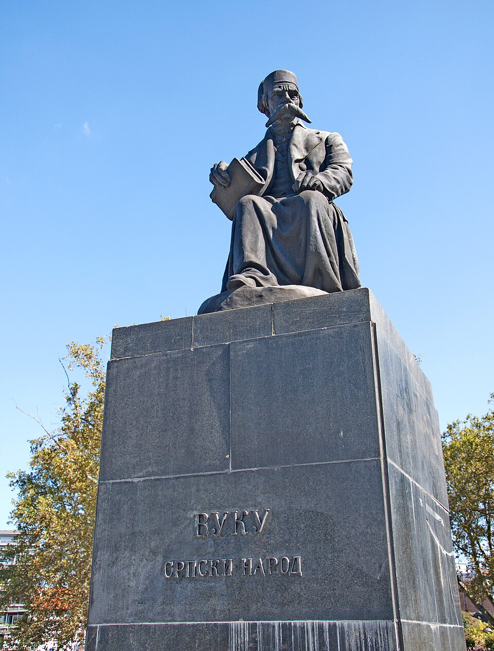 A photograph of Monument to Vuk Karadžić