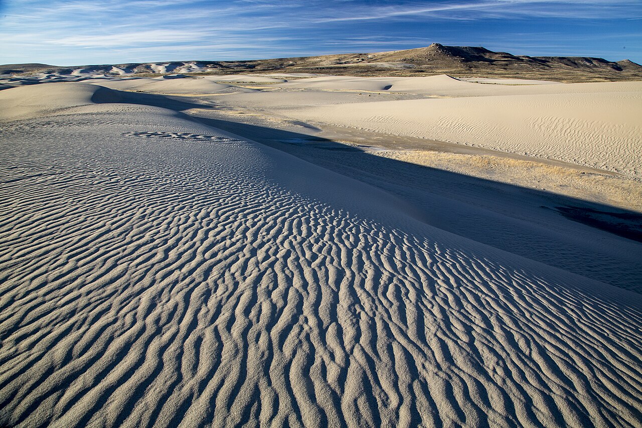 A photograph of Red Sand Dunes