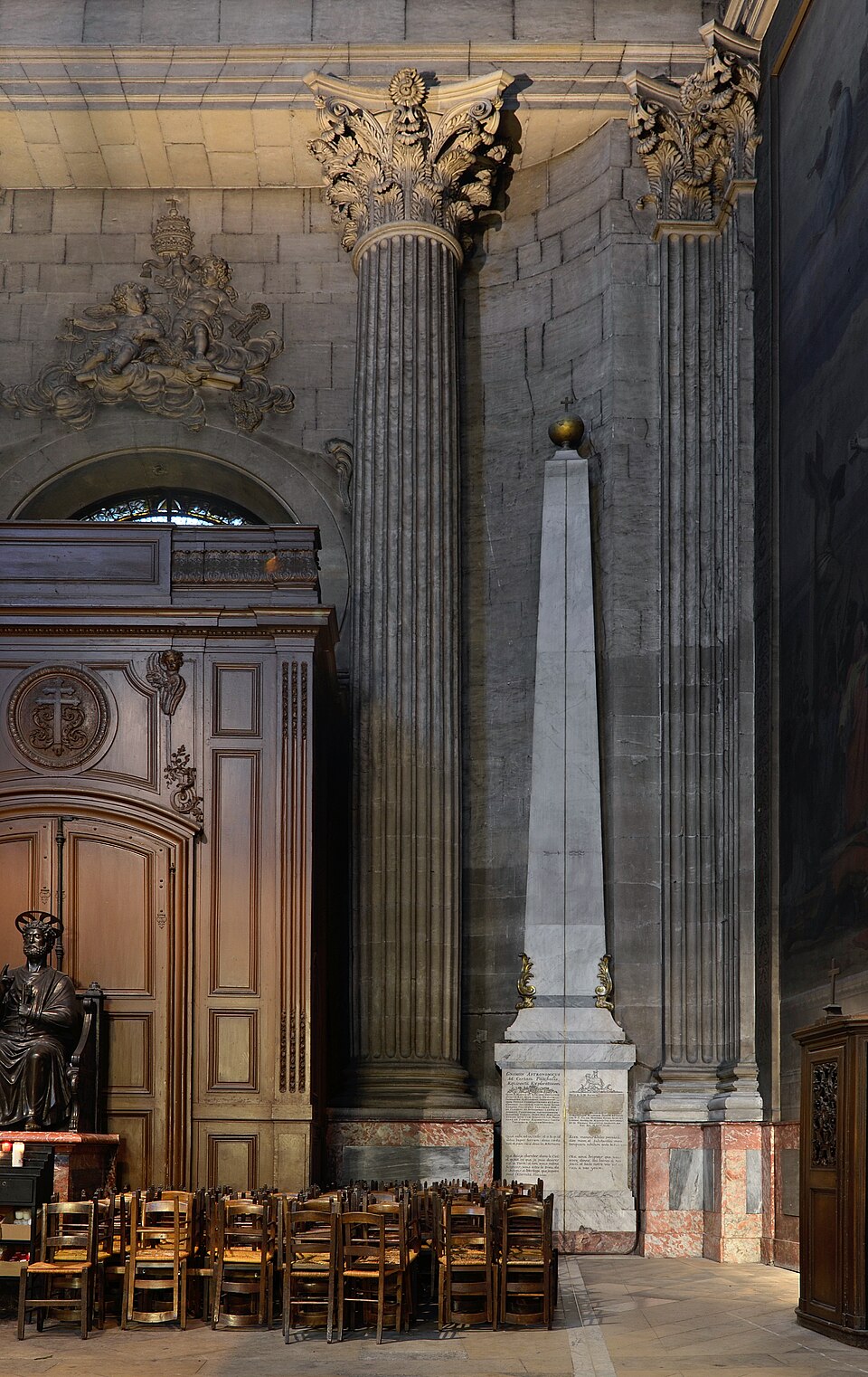 A photograph of Gnomon of Saint-Sulpice