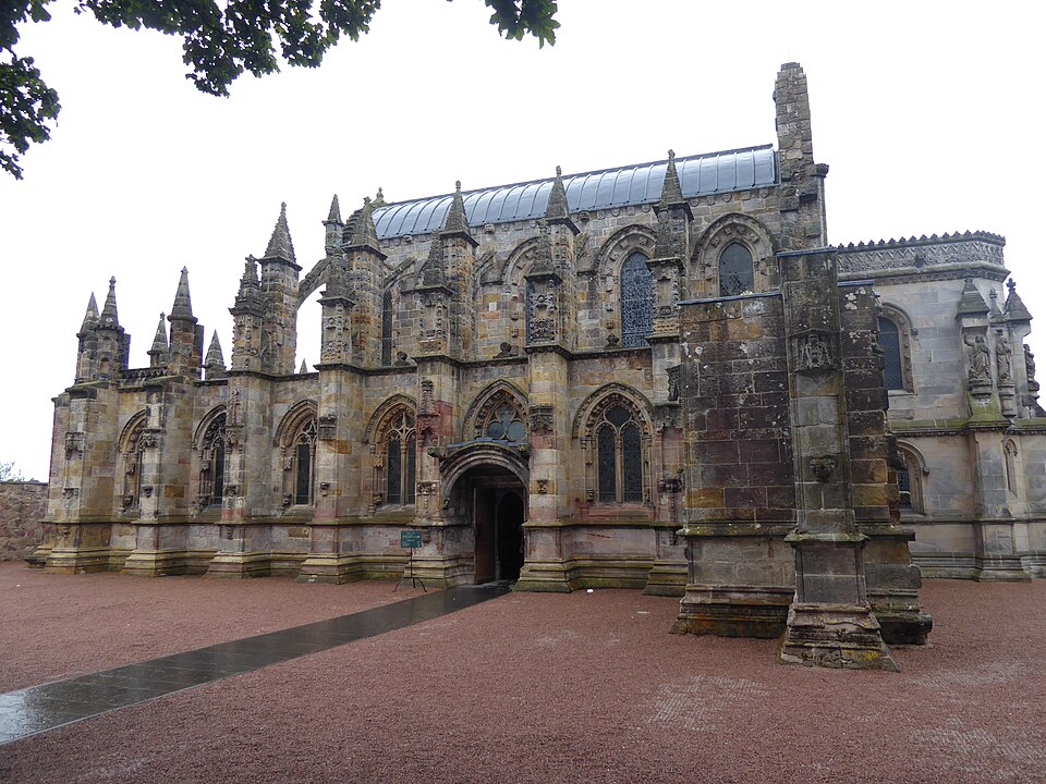 A photograph of Rosslyn Chapel, Roslin