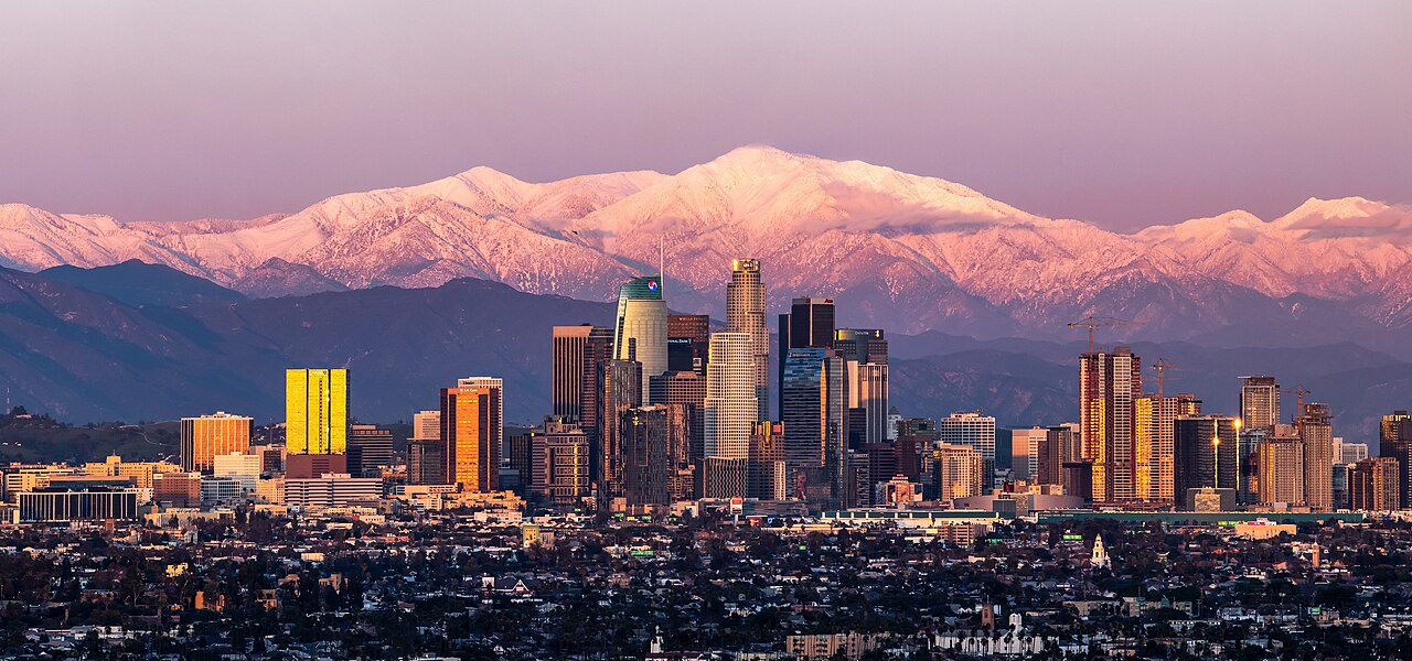 A photograph of Los Angeles