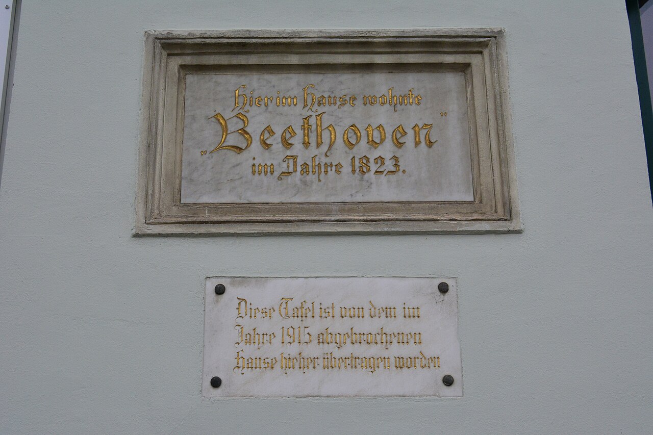 Beethoven wohnte hier 1823