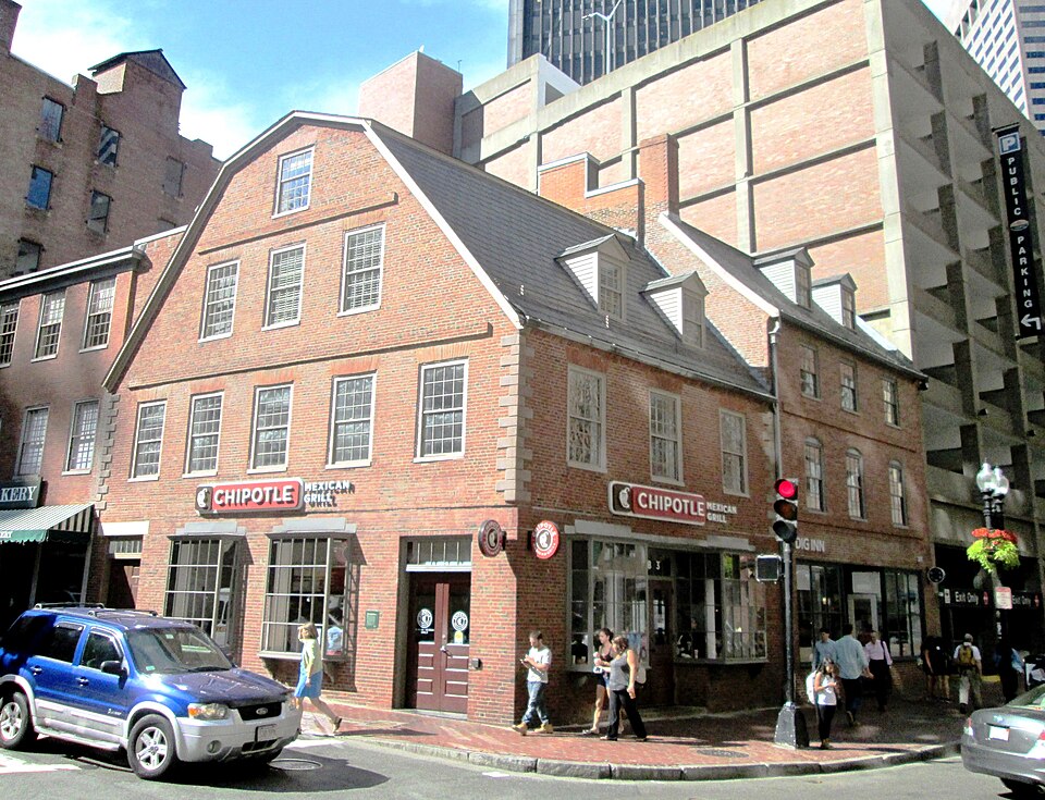 A photograph of Old Corner Bookstore
