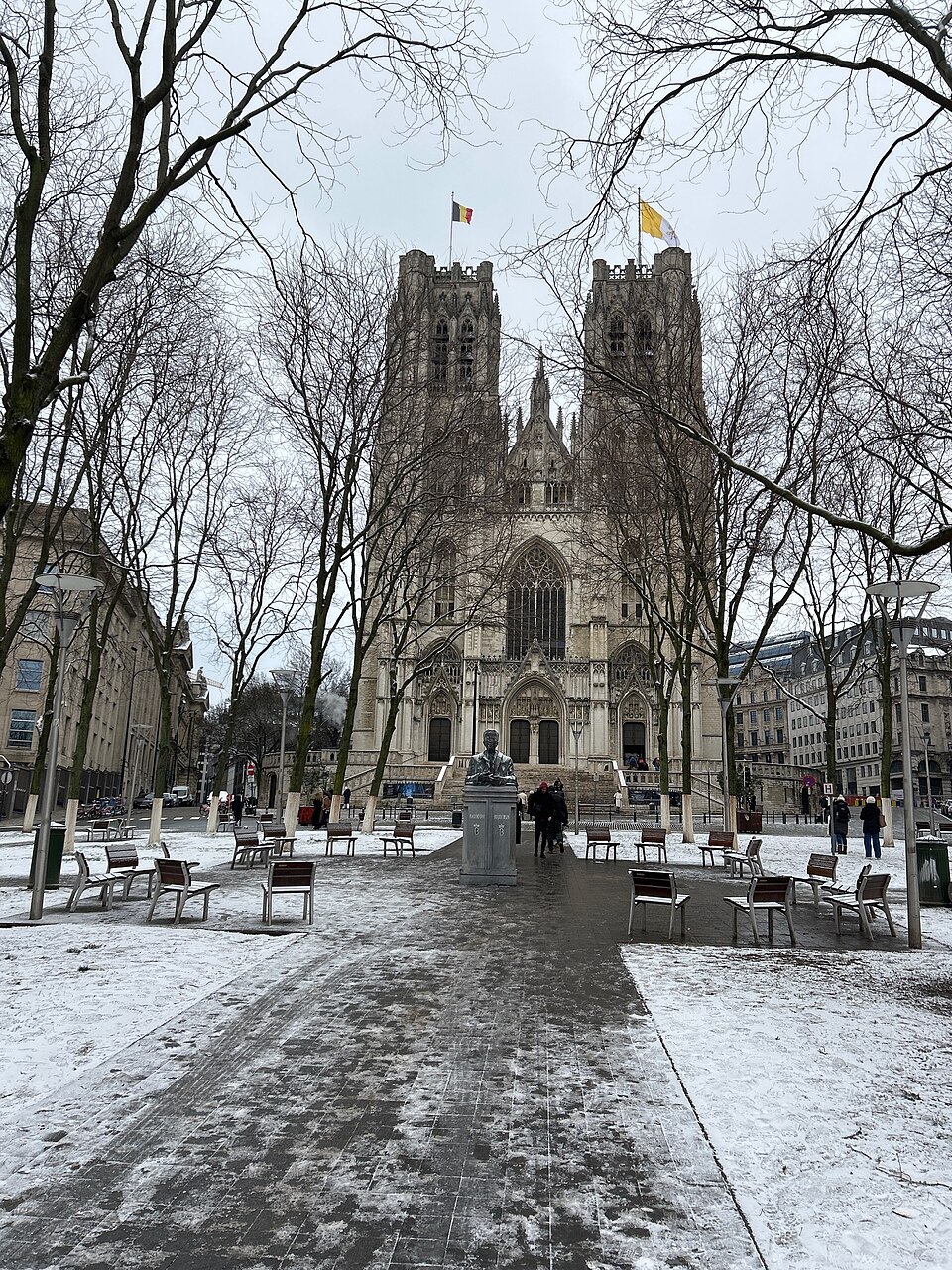 A photograph of Cathedral of St. Michael and St. Gudula