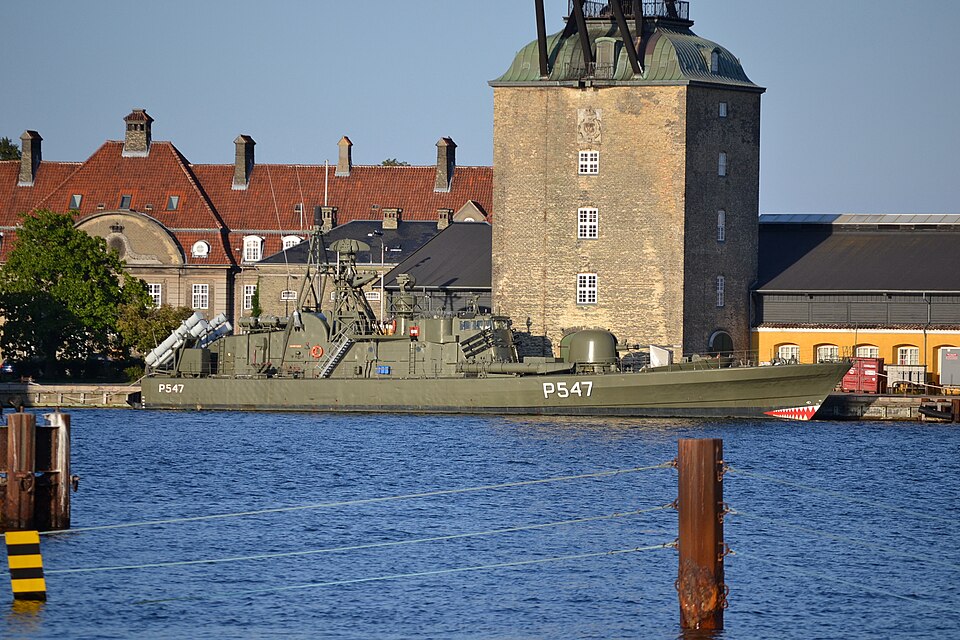 A photograph of HDMS Sehested