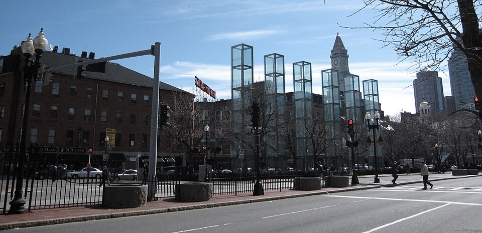 A photograph of New England Holocaust Memorial