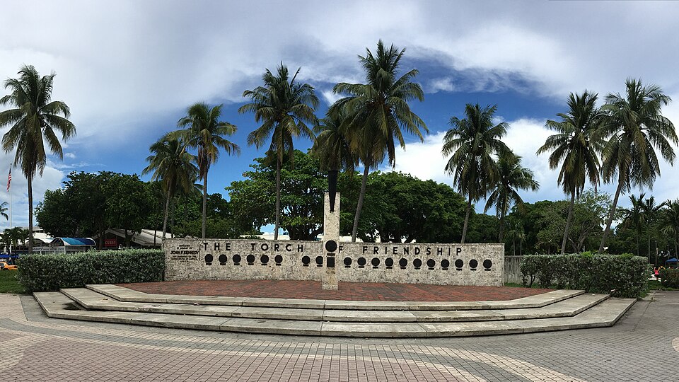 A photograph of The Torch of Friendship
