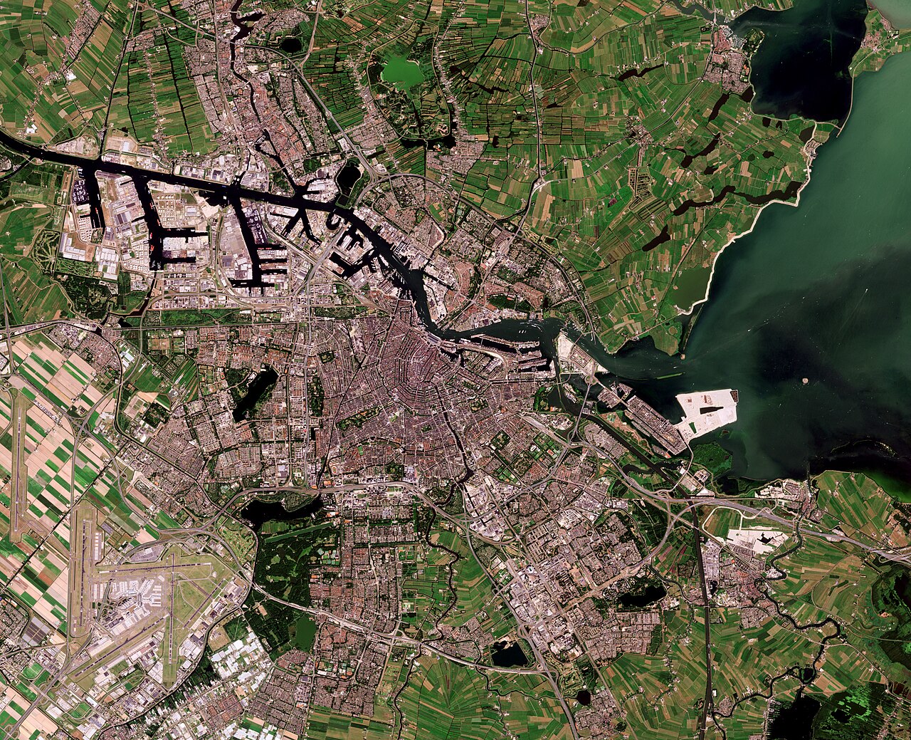 A photograph of Amsterdam