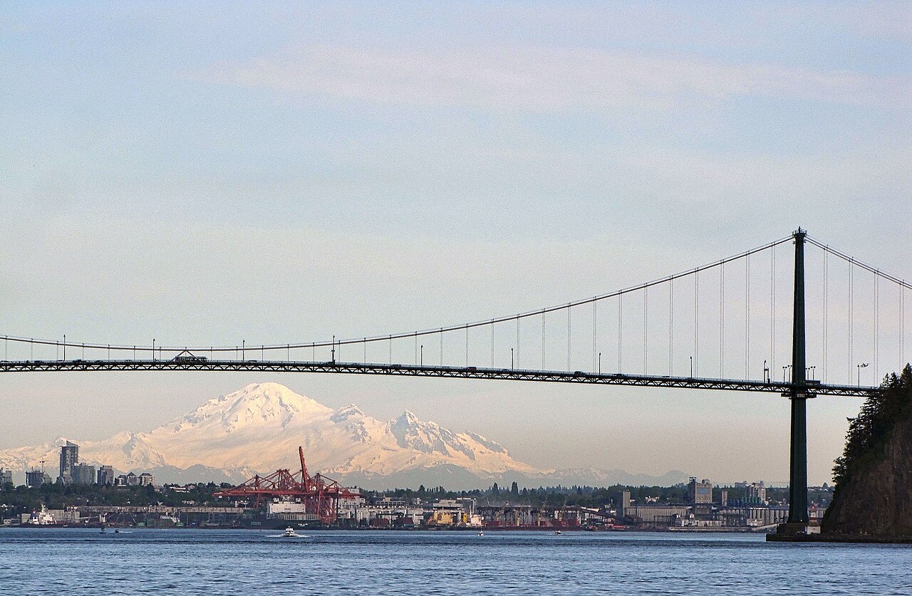 A photograph of Lions Gate Bridge