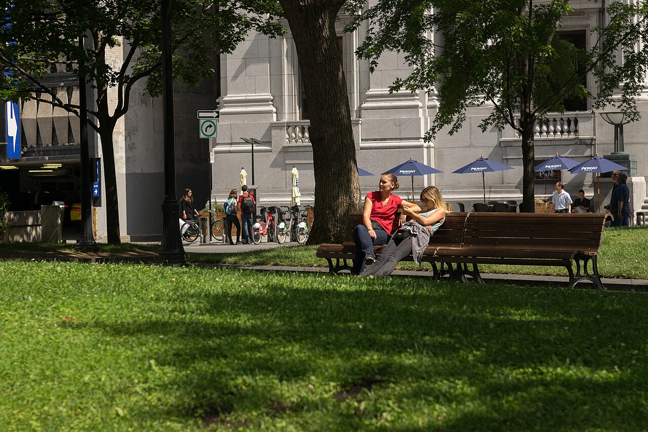 A photograph of Dorchester Square