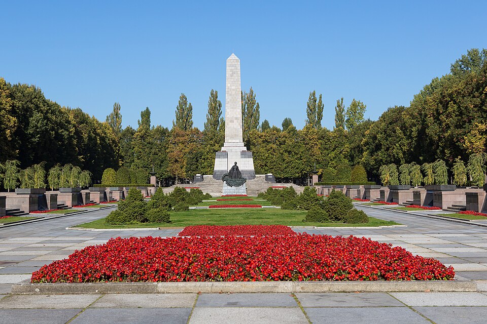 A photograph of Soviet War Memorial Schönholzer Heide