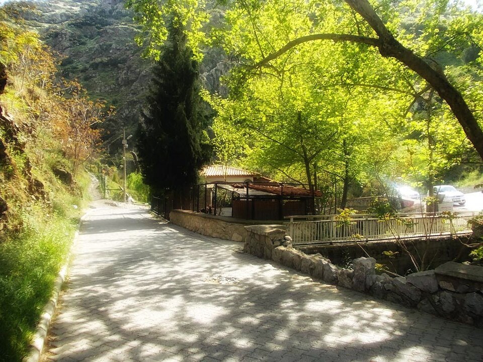 A photograph of Weeping Rock of Niobe