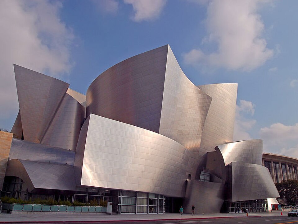 A photograph of Walt Disney Concert Hall