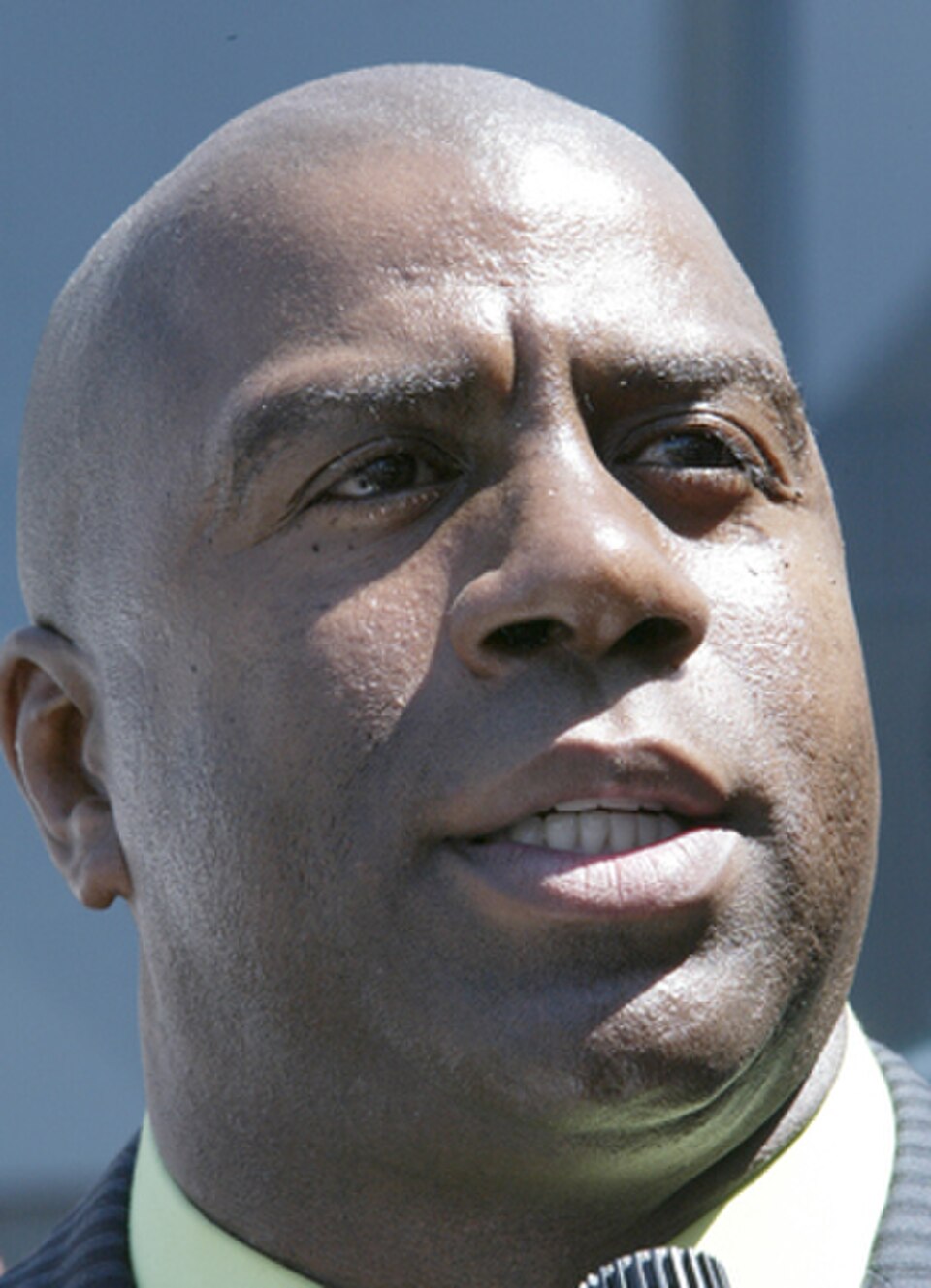 A photograph of Magic Johnson