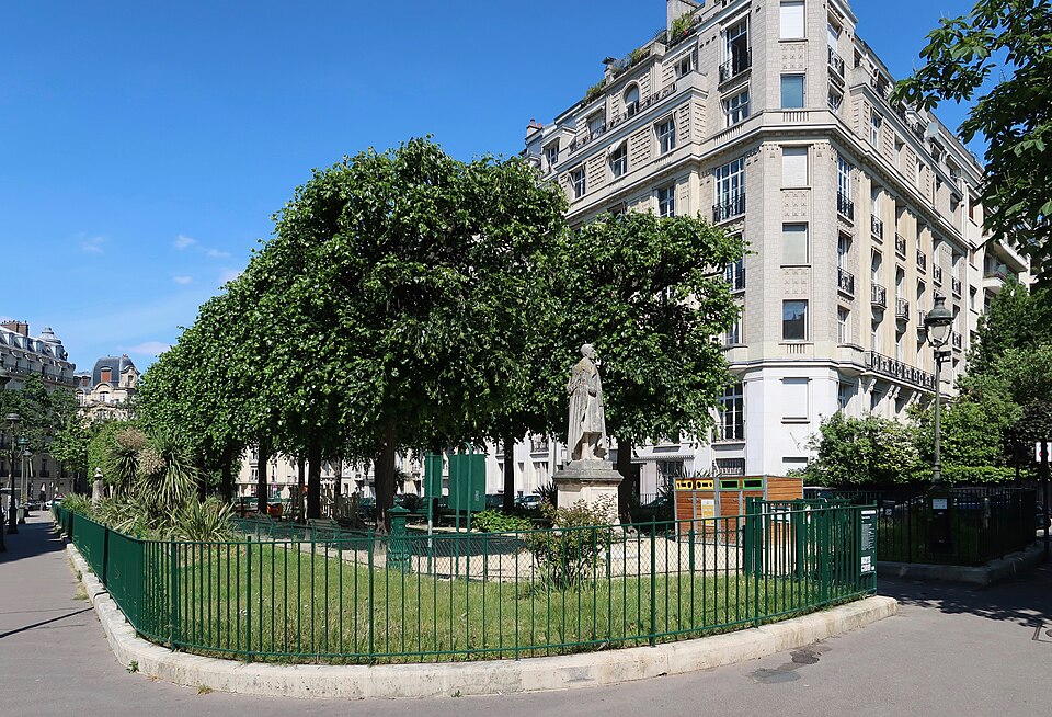 A photograph of square Lamartine