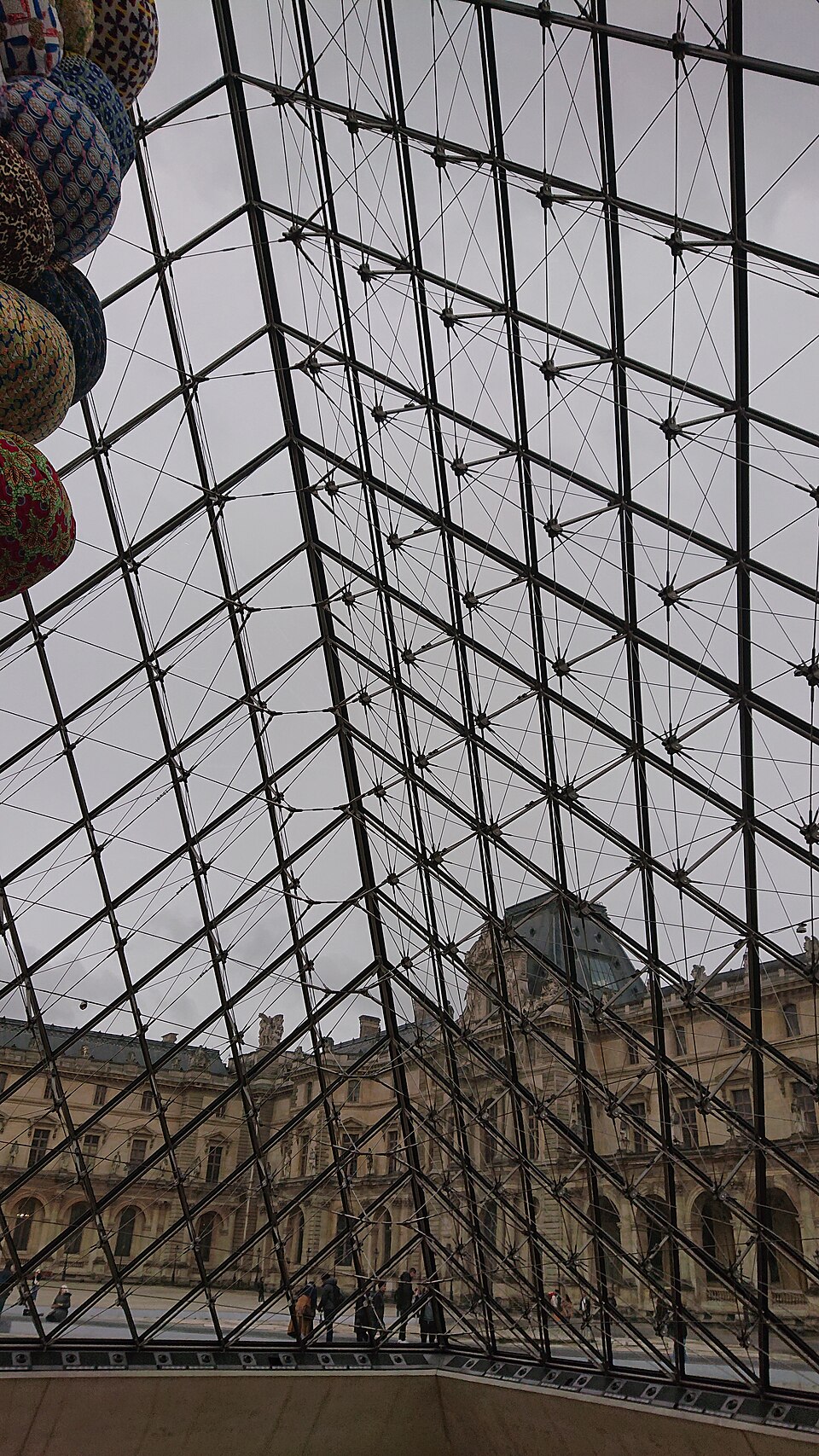 A photograph of Louvre Pyramid