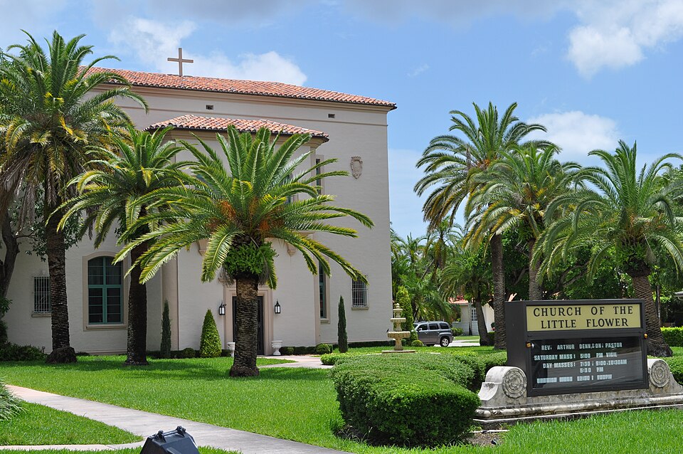A photograph of Church of the Little Flower