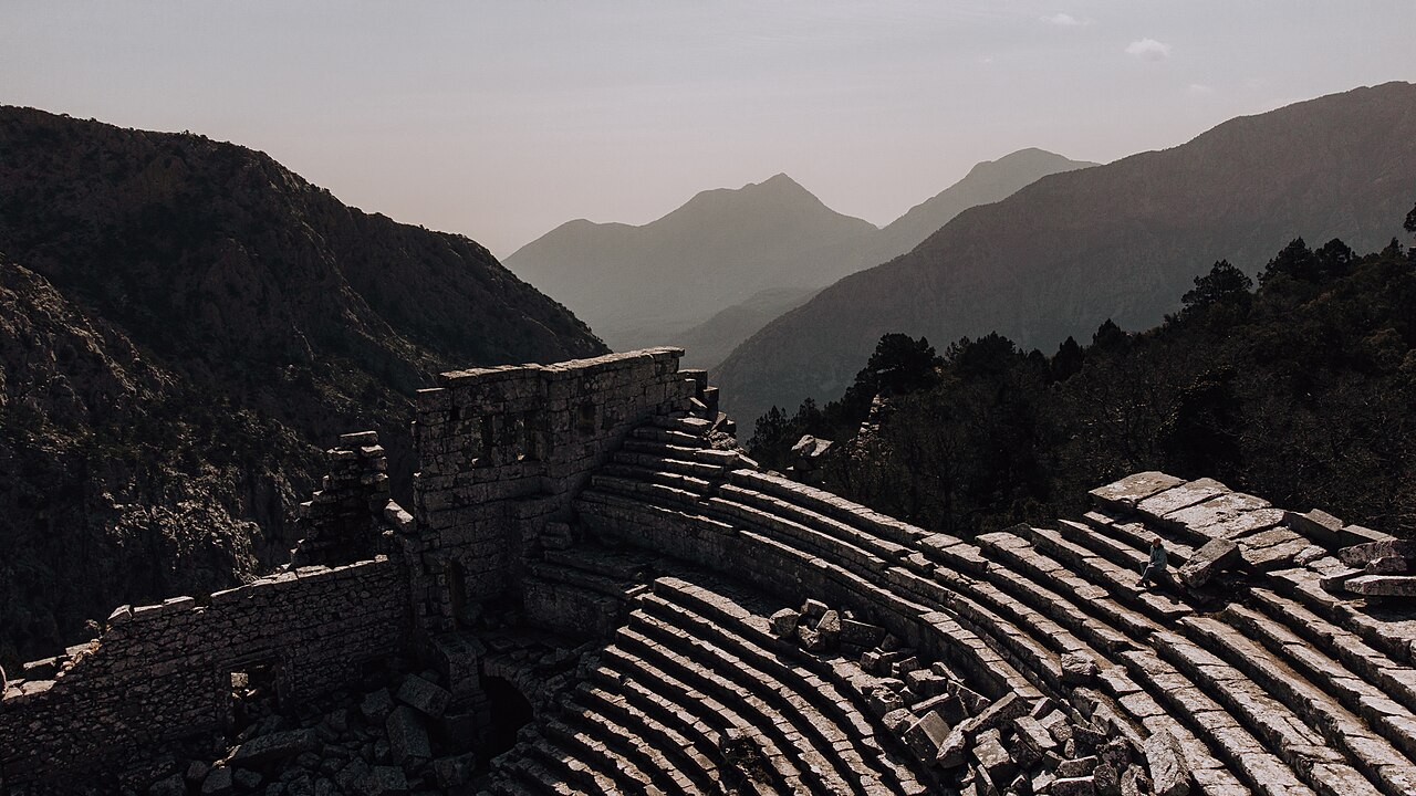 Termessos Antik Tiyatrosu fotoğrafı