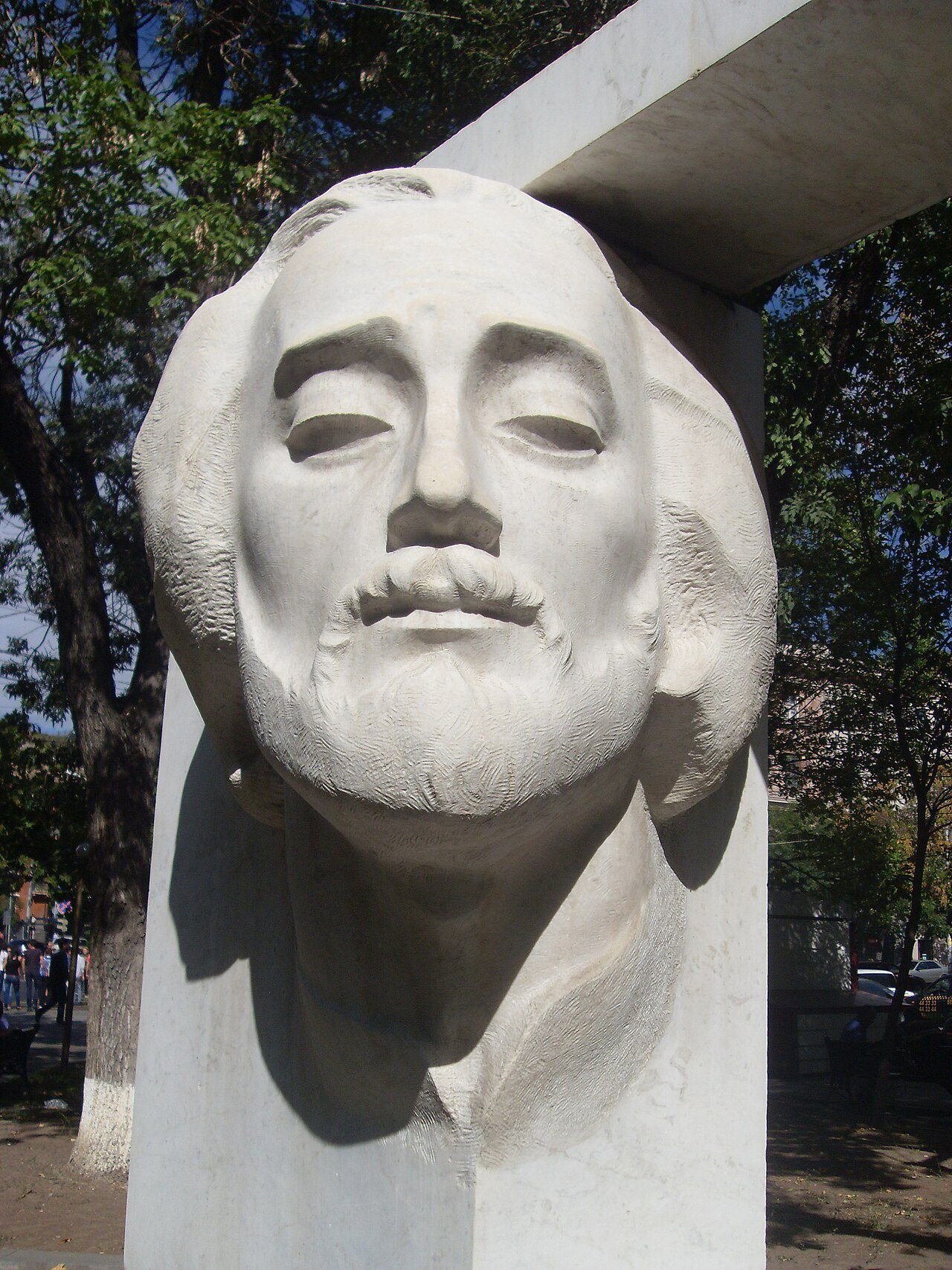 A photograph of Sayat Nova monument