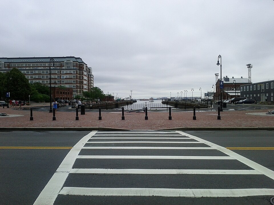A photograph of Charlestown Navy Yard