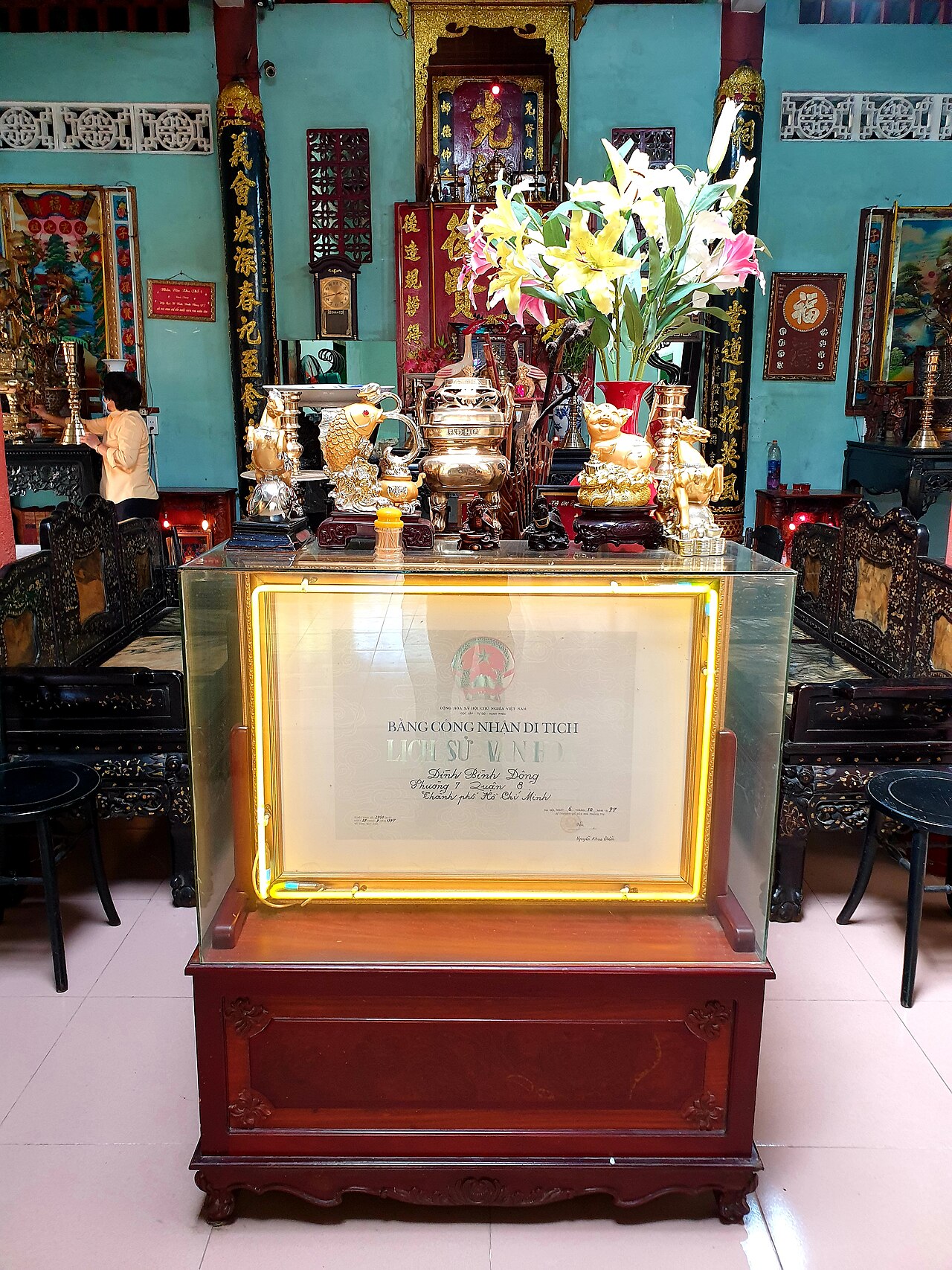 A photograph of đình Đông An