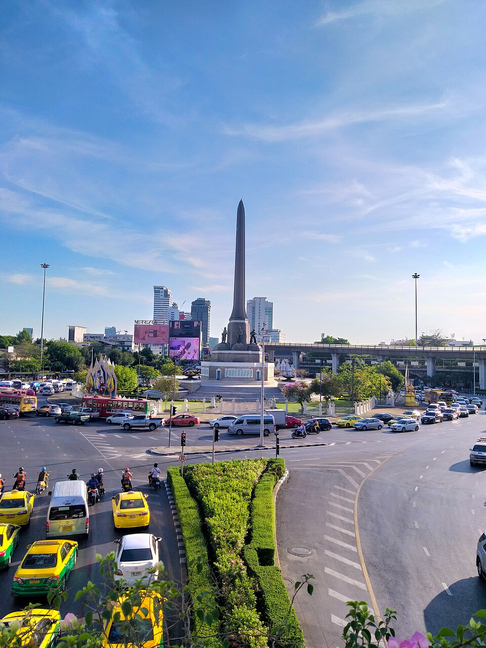 A photograph of Victory Monument