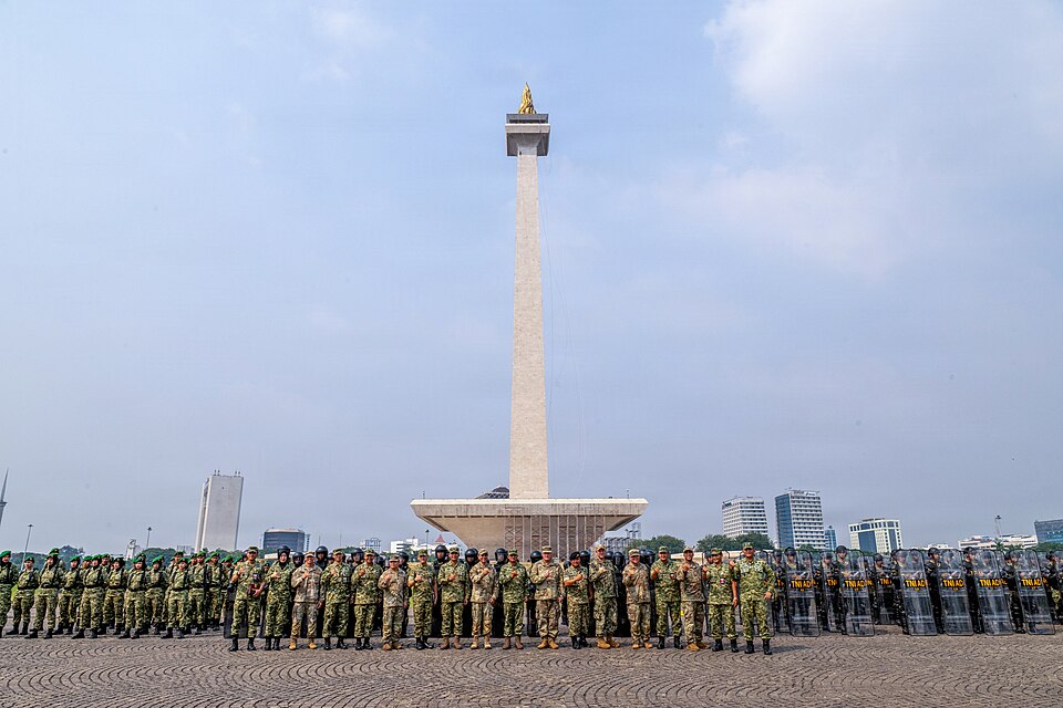 A photograph of National Monument of Indonesia