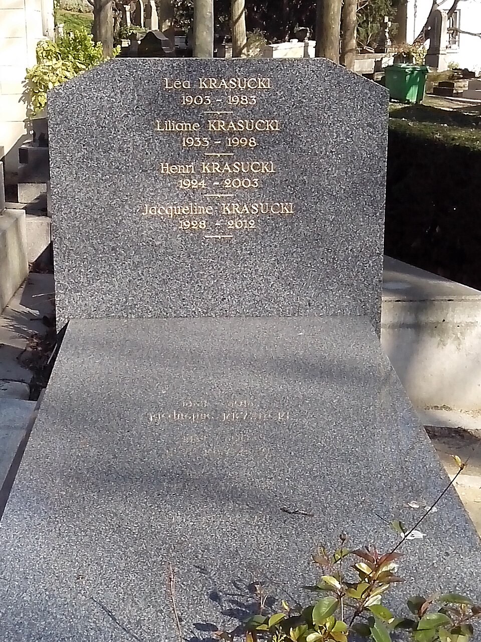 A photograph of Grave of Krasucki