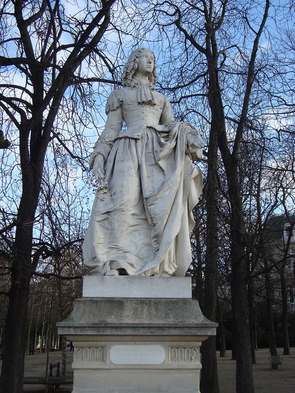 A photograph of Anne Marie Louise d'Orléans