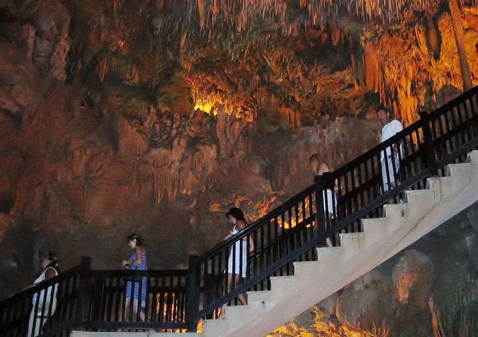 A photograph of Damlataş Cave