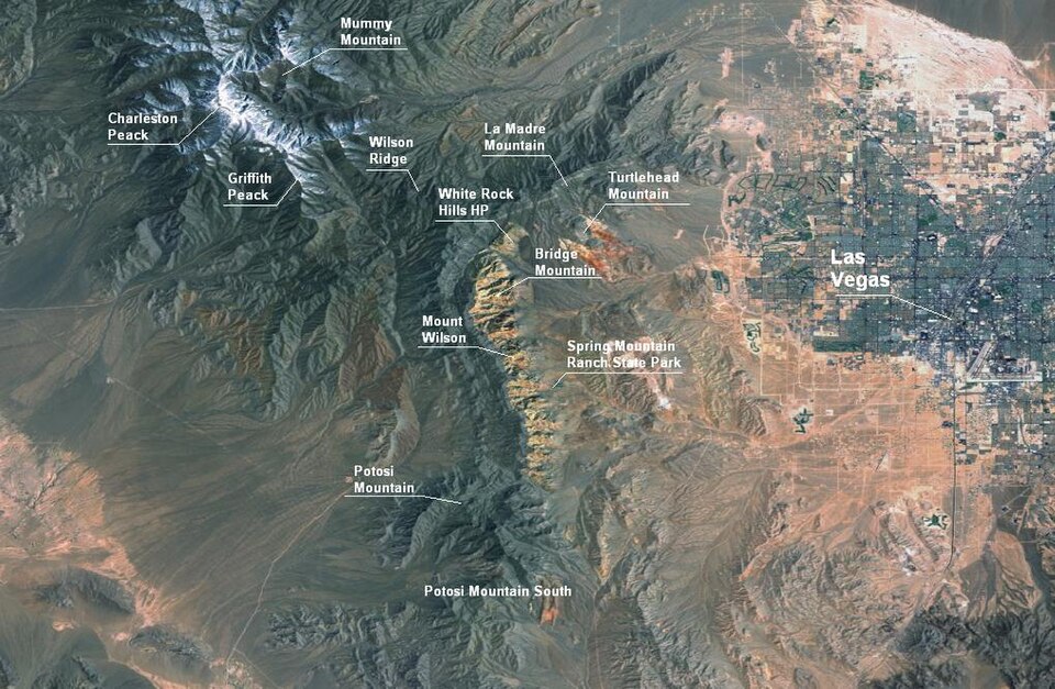 A photograph of Red Rock Canyon National Conservation Area