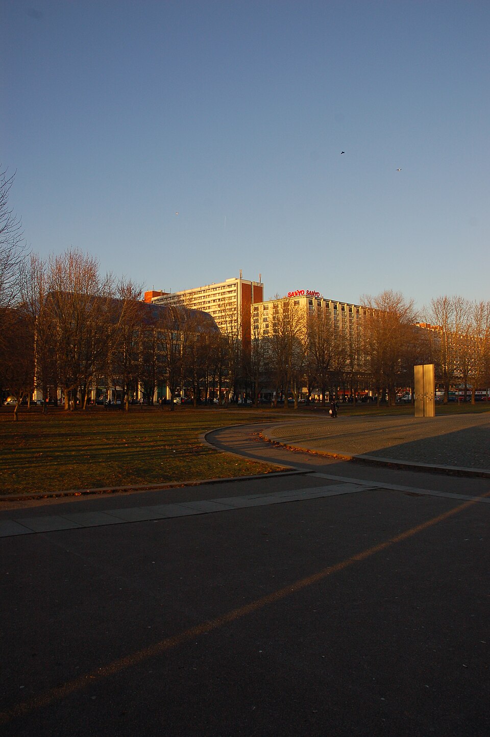 A photograph of Marx-Engels Forum