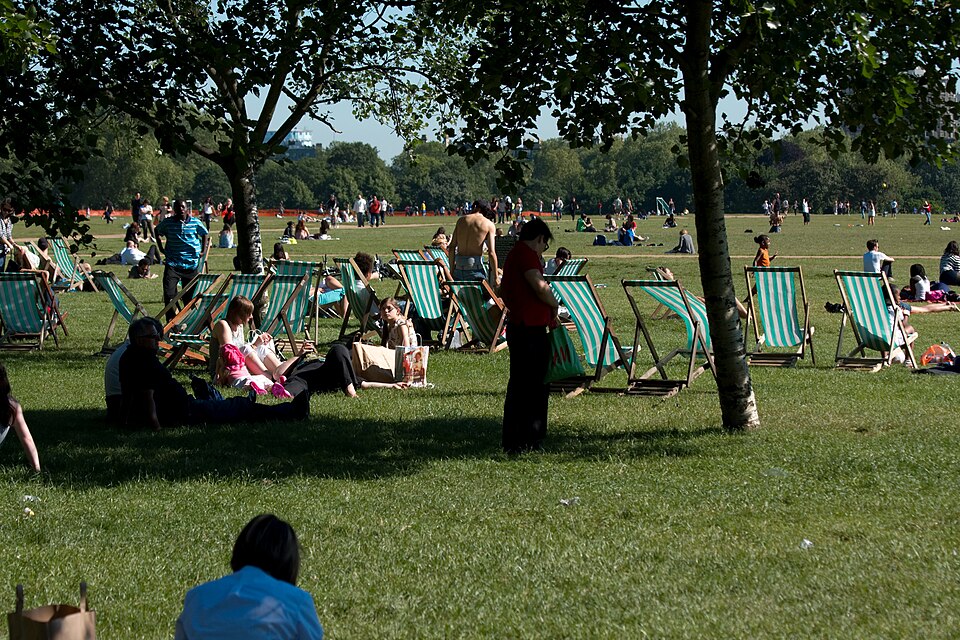 A photograph of Hyde Park