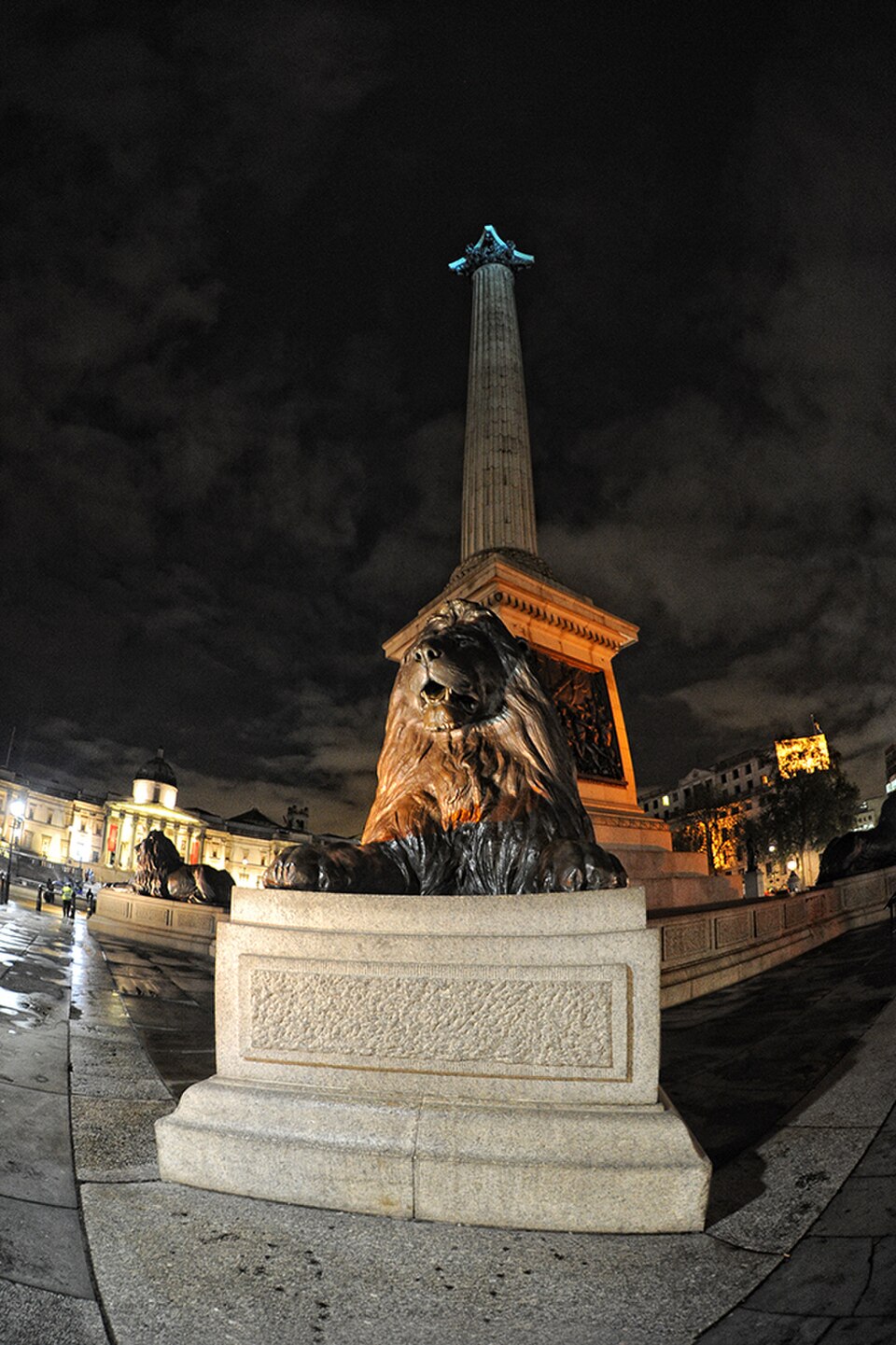 A photograph of Trafalgar Square
