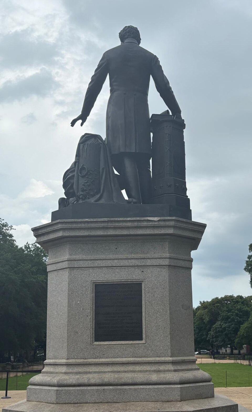 A photograph of Emancipation Memorial