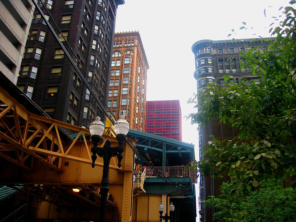 A photograph of Monadnock Building