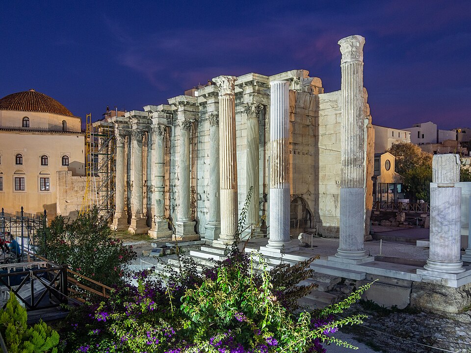 A photograph of Hadrian's Library