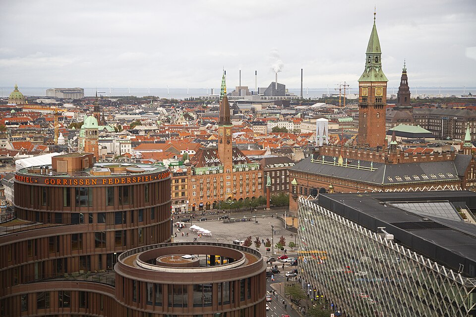 A photograph of Copenhagen City Hall