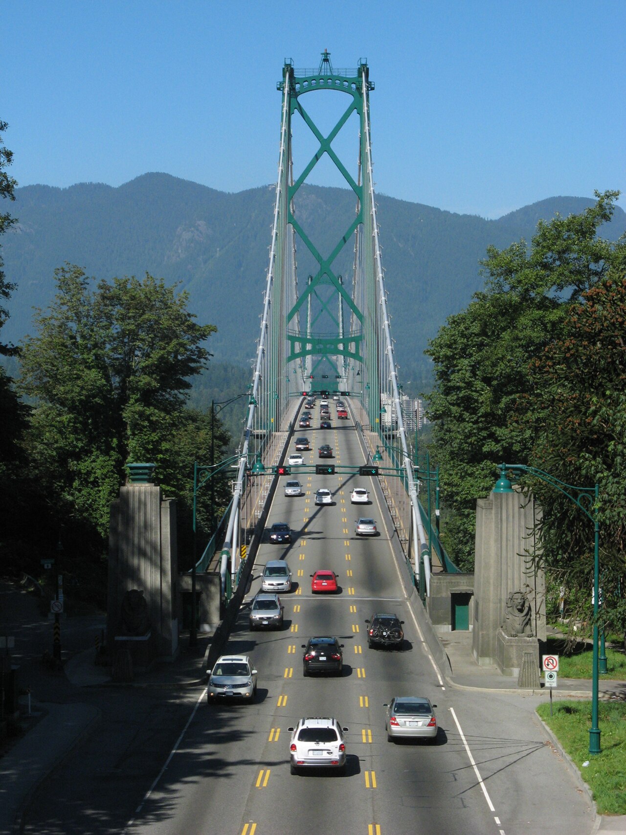A photograph of Lions Gate Bridge