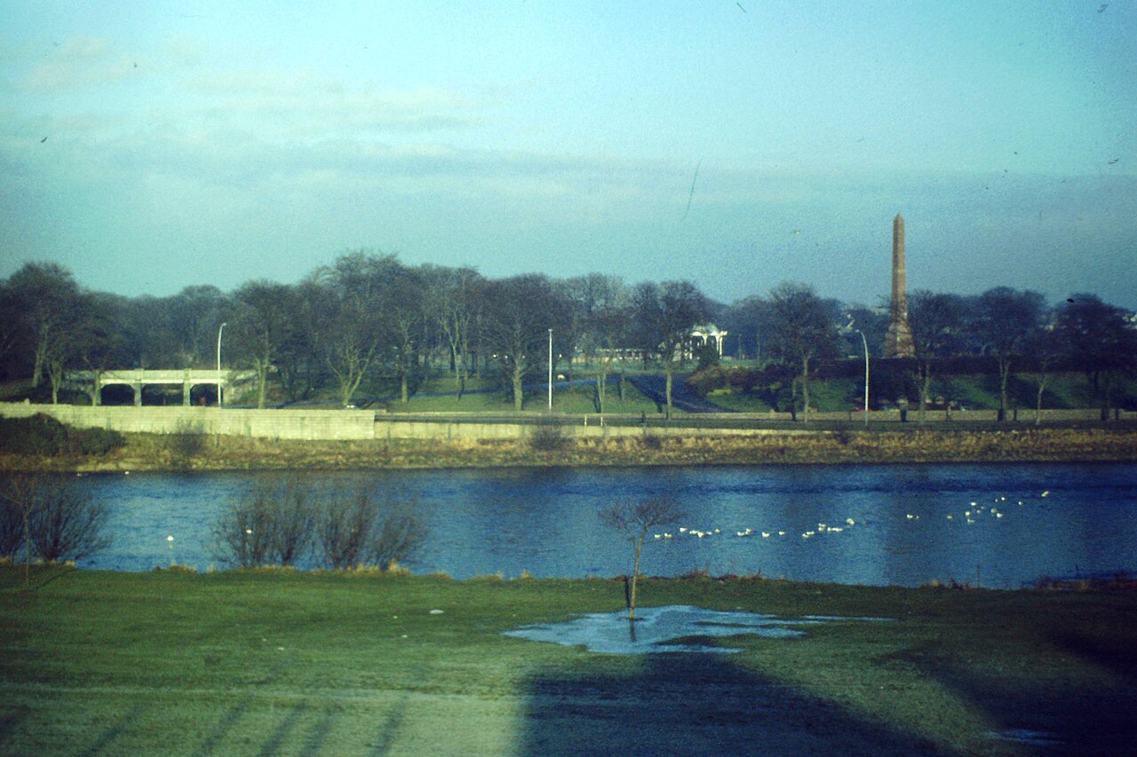A photograph of Memorial Park Obelisk