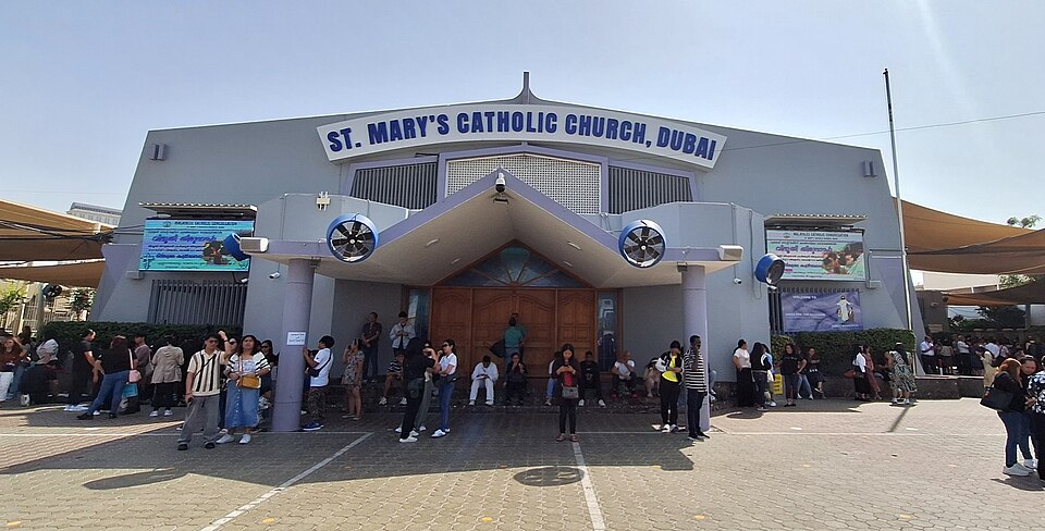 A photograph of St. Mary's Catholic Church