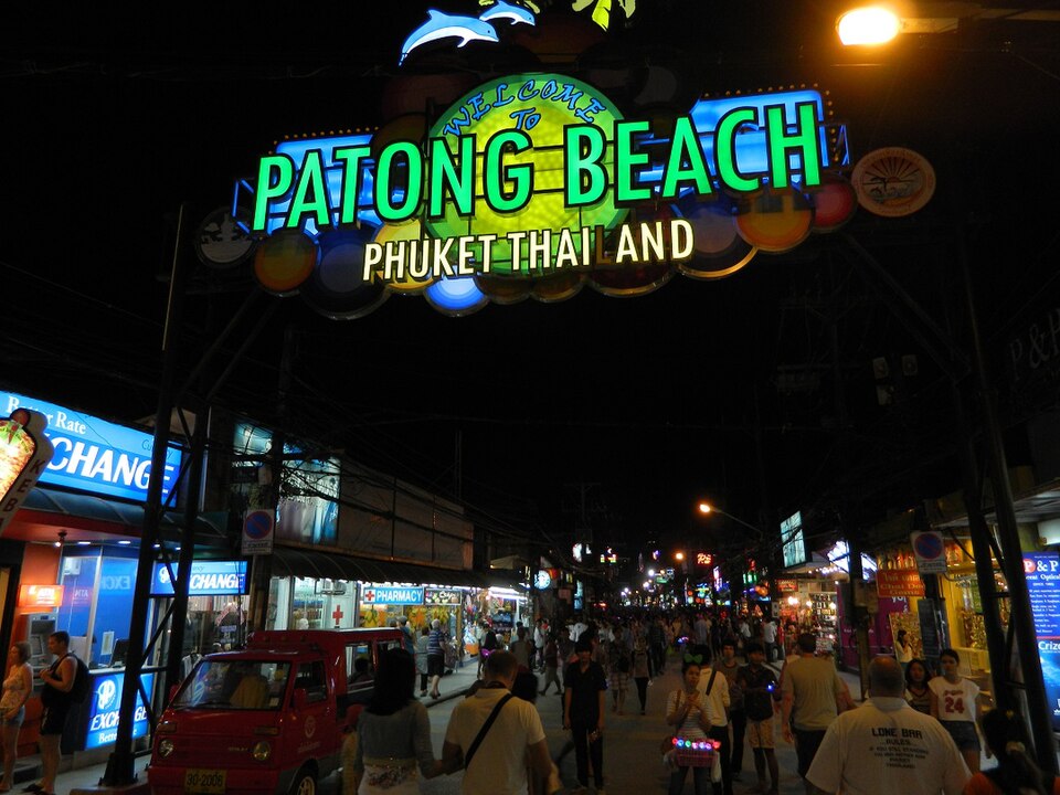 A photograph of Patong Beach