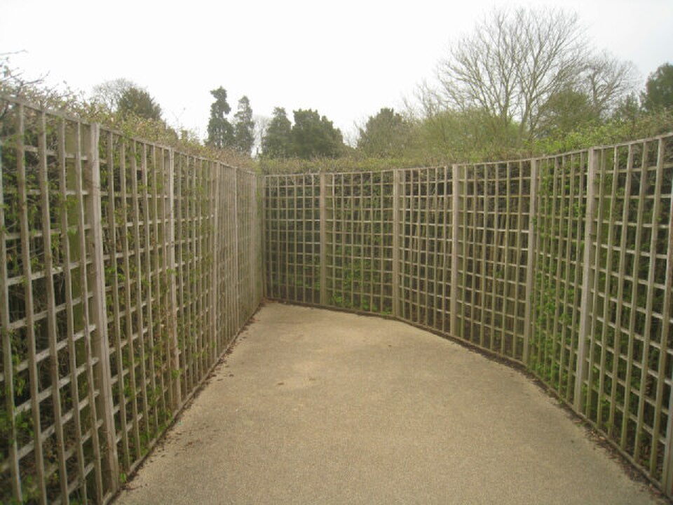 A photograph of Hampton Court Maze