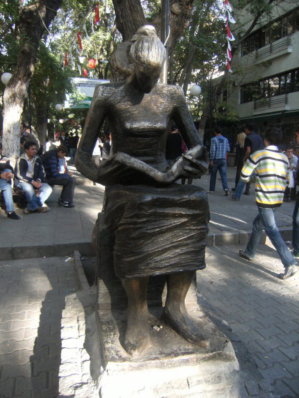A photograph of Human Rights Monument